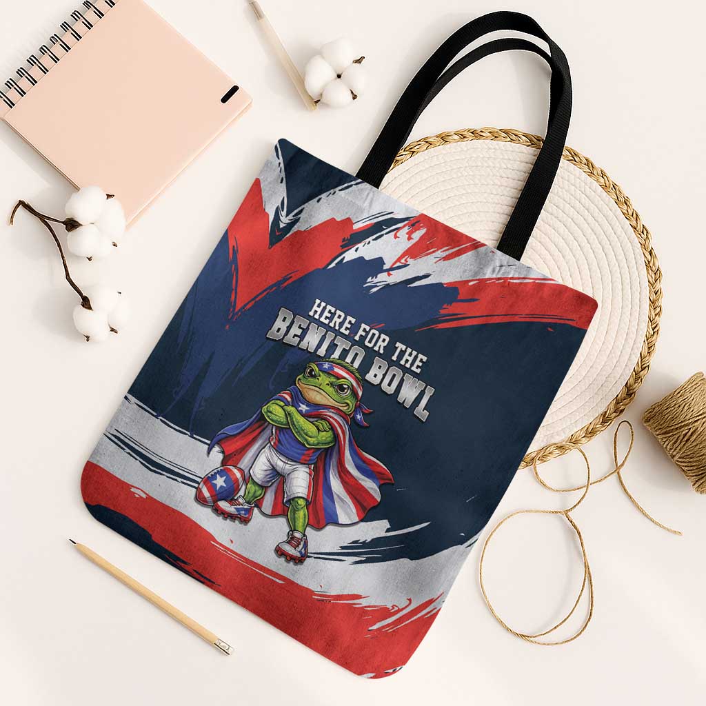 Benito Bowl Puerto Rican Football Tote Bag Coquí Frog Puerto Rican