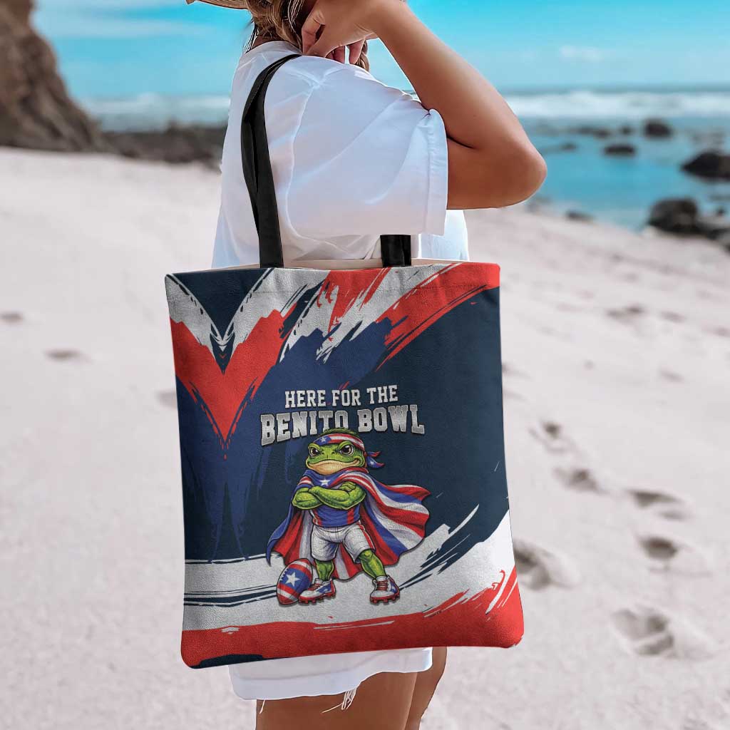 Benito Bowl Puerto Rican Football Tote Bag Coquí Frog Puerto Rican