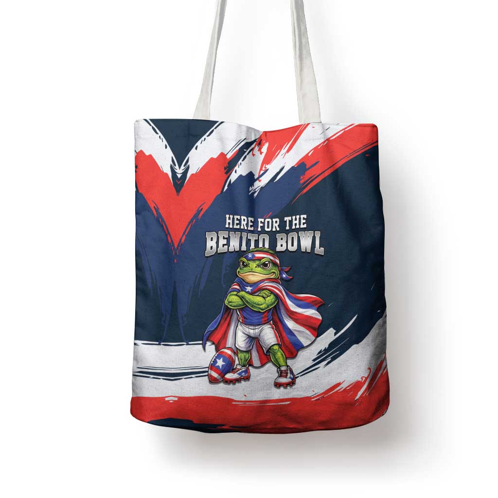 Benito Bowl Puerto Rican Football Tote Bag Coquí Frog Puerto Rican