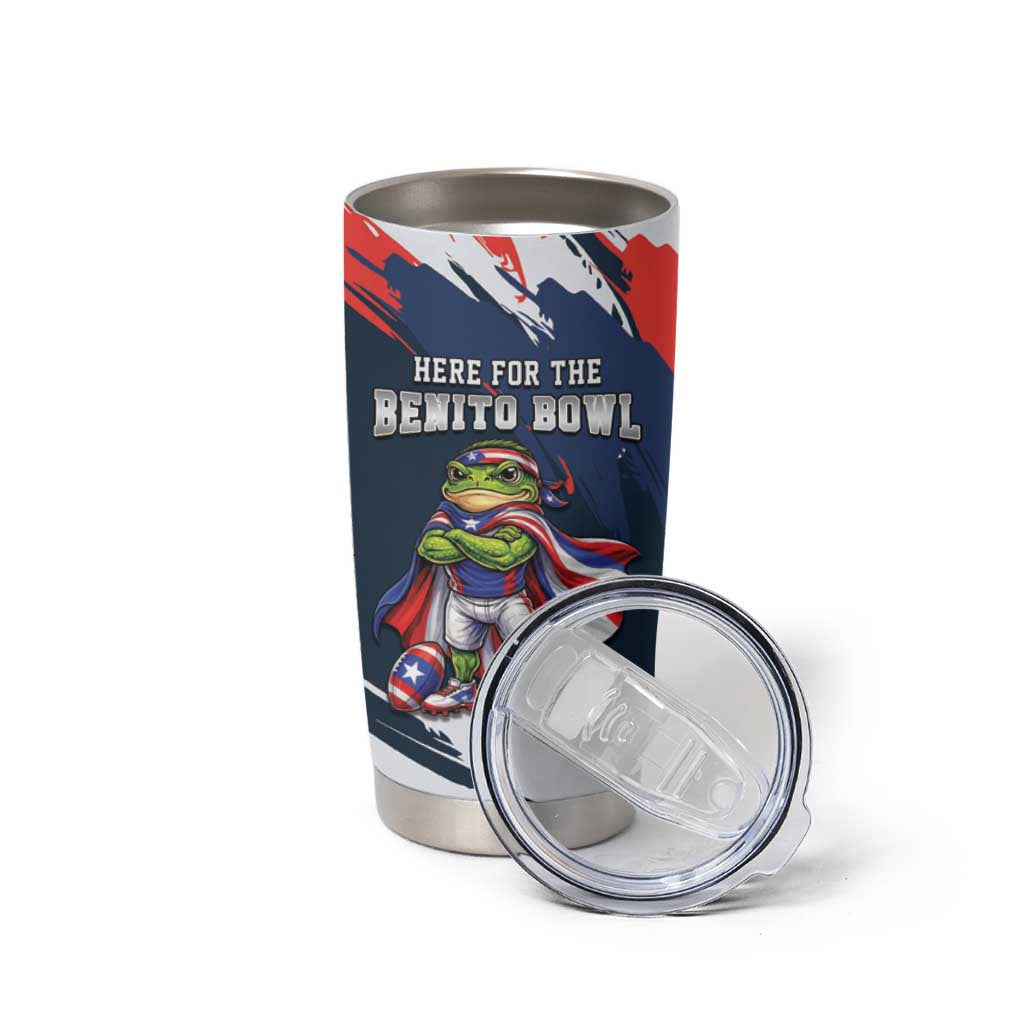Benito Bowl Puerto Rican Football Tumbler Cup Coquí Frog Puerto Rican