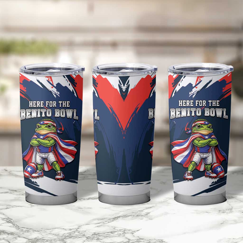 Benito Bowl Puerto Rican Football Tumbler Cup Coquí Frog Puerto Rican