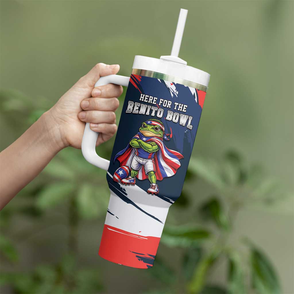 Benito Bowl Puerto Rican Football Tumbler With Handle Coquí Frog Puerto Rican