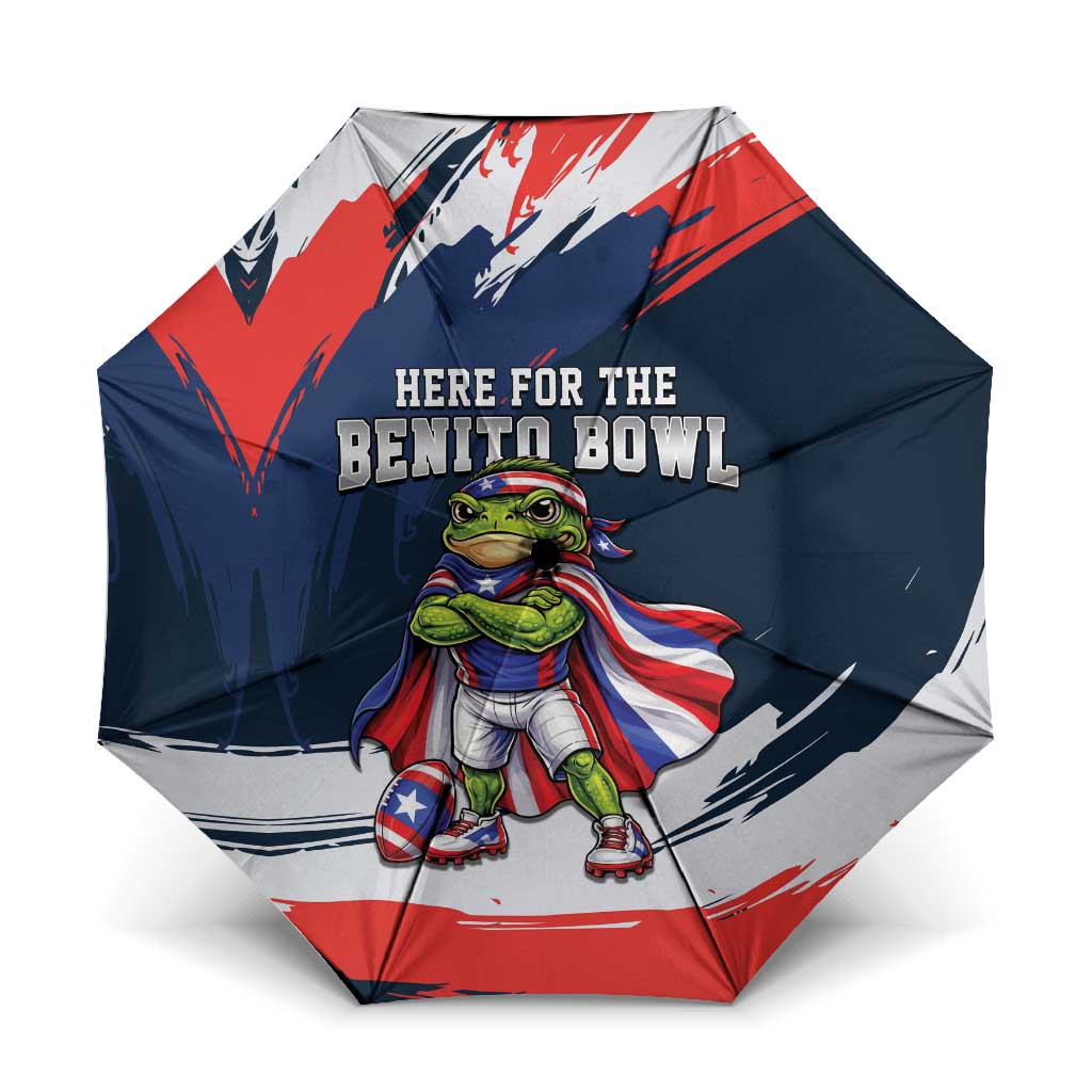 Benito Bowl Puerto Rican Football Umbrella Coquí Frog Puerto Rican