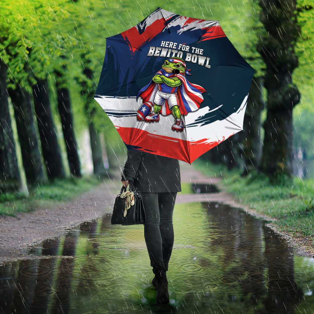 Benito Bowl Puerto Rican Football Umbrella Coquí Frog Puerto Rican