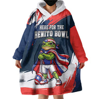 Benito Bowl Puerto Rican Football Wearable Blanket Hoodie Coquí Frog Puerto Rican