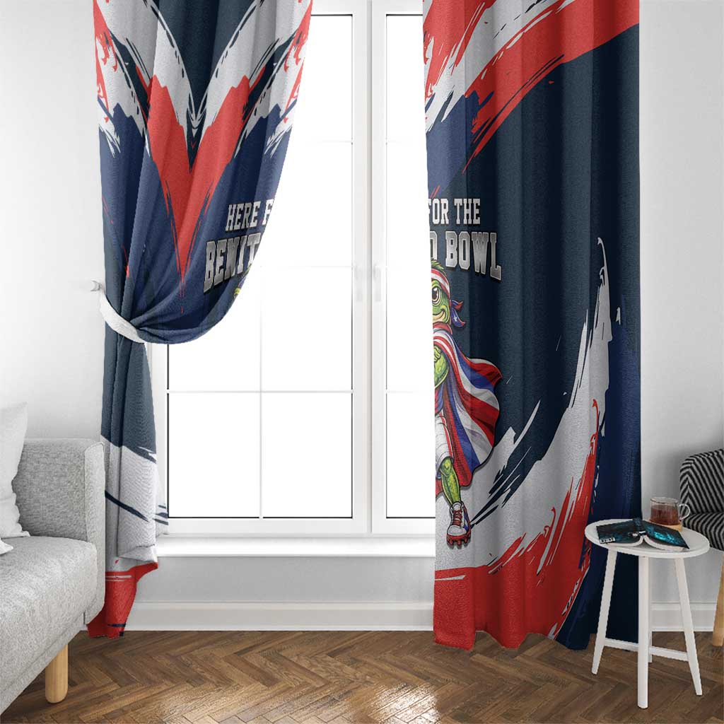 Benito Bowl Puerto Rican Football Window Curtain Coquí Frog Puerto Rican