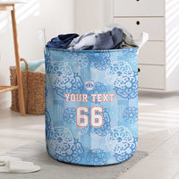 Custom World Football 2026 England Laundry Basket Three Lions and Tudor Rose Pattern