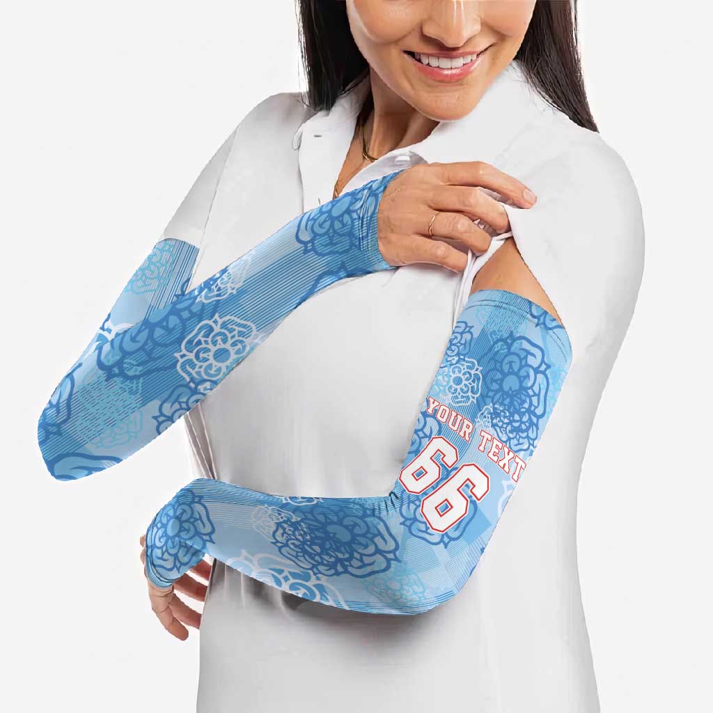 Custom World Football 2026 England Arm Sleeves Three Lions and Tudor Rose Pattern
