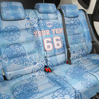 Custom World Football 2026 England Back Car Seat Cover Three Lions and Tudor Rose Pattern