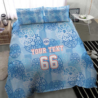 Custom World Football 2026 England Bedding Set Three Lions and Tudor Rose Pattern