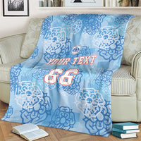 Custom World Football 2026 England Blanket Three Lions and Tudor Rose Pattern