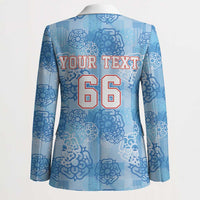 Custom World Football 2026 England Blazer Three Lions and Tudor Rose Pattern