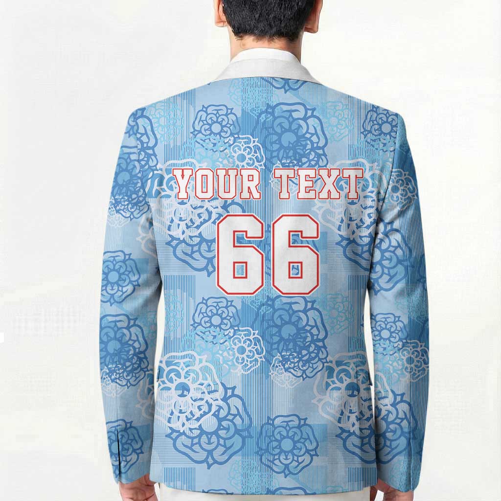 Custom World Football 2026 England Blazer Three Lions and Tudor Rose Pattern