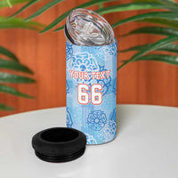 Custom World Football 2026 England 4 in 1 Can Cooler Tumbler Three Lions and Tudor Rose Pattern