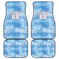 Custom World Football 2026 England Car Mats Three Lions and Tudor Rose Pattern