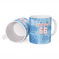Custom World Football 2026 England Ceramic Mug Three Lions and Tudor Rose Pattern