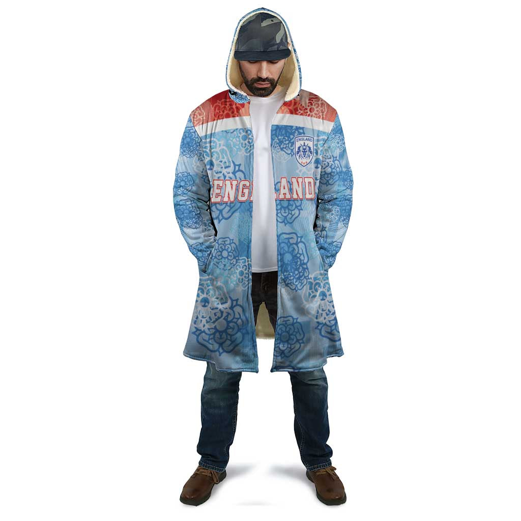 Custom World Football 2026 England Cloak Three Lions and Tudor Rose Pattern