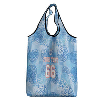 Custom World Football 2026 England Grocery Bag Three Lions and Tudor Rose Pattern
