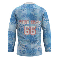 Custom World Football 2026 England Hockey Jersey Three Lions and Tudor Rose Pattern