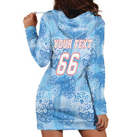 Custom World Football 2026 England Hoodie Dress Three Lions and Tudor Rose Pattern
