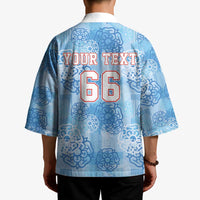 Custom World Football 2026 England Kimono Three Lions and Tudor Rose Pattern