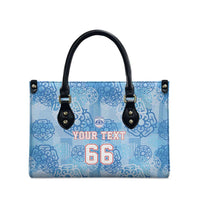 Custom World Football 2026 England Leather Bag Three Lions and Tudor Rose Pattern