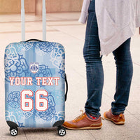 Custom World Football 2026 England Luggage Cover Three Lions and Tudor Rose Pattern