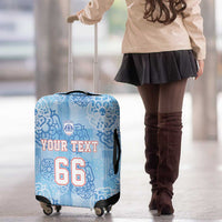 Custom World Football 2026 England Luggage Cover Three Lions and Tudor Rose Pattern