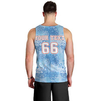 Custom World Football 2026 England Men Tank Top Three Lions and Tudor Rose Pattern