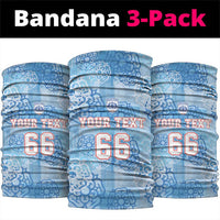 Custom World Football 2026 England Neck Gaiter Three Lions and Tudor Rose Pattern