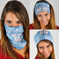 Custom World Football 2026 England Neck Gaiter Three Lions and Tudor Rose Pattern