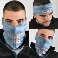Custom World Football 2026 England Neck Gaiter Three Lions and Tudor Rose Pattern