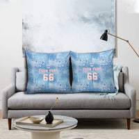 Custom World Football 2026 England Pillow Cover Three Lions and Tudor Rose Pattern