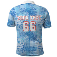 Custom World Football 2026 England Polo Shirt Three Lions and Tudor Rose Pattern