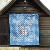 Custom World Football 2026 England Quilt Three Lions and Tudor Rose Pattern