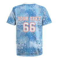 Custom World Football 2026 England Rugby Jersey Three Lions and Tudor Rose Pattern