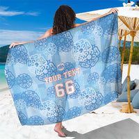 Custom World Football 2026 England Sarong Three Lions and Tudor Rose Pattern