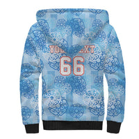 Custom World Football 2026 England Sherpa Hoodie Three Lions and Tudor Rose Pattern