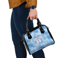 Custom World Football 2026 England Shoulder Handbag Three Lions and Tudor Rose Pattern