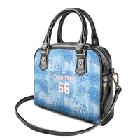 Custom World Football 2026 England Shoulder Handbag Three Lions and Tudor Rose Pattern