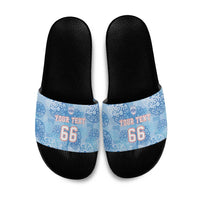 Custom World Football 2026 England Slide Sandals Three Lions and Tudor Rose Pattern