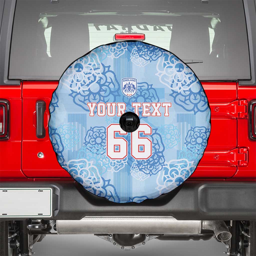 Custom World Football 2026 England Spare Tire Cover Three Lions and Tudor Rose Pattern