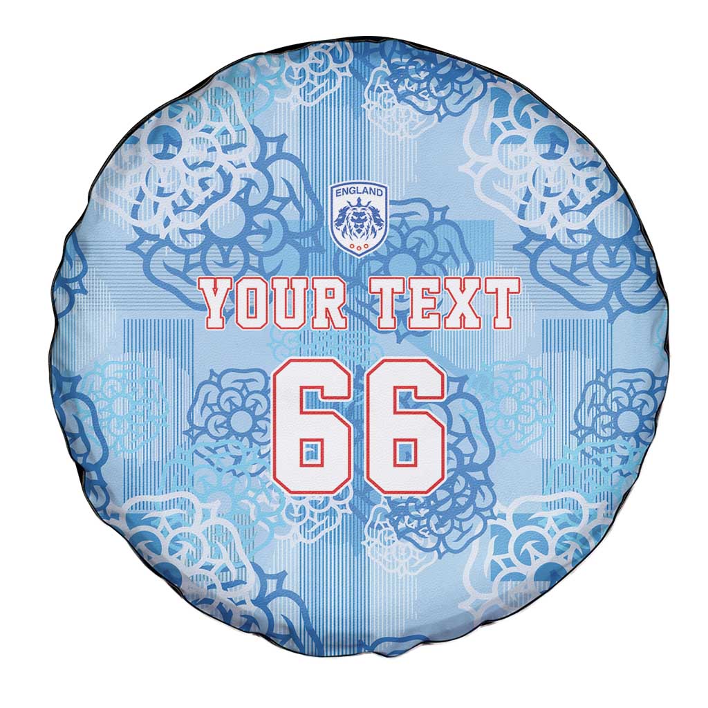 Custom World Football 2026 England Spare Tire Cover Three Lions and Tudor Rose Pattern