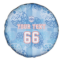 Custom World Football 2026 England Spare Tire Cover Three Lions and Tudor Rose Pattern