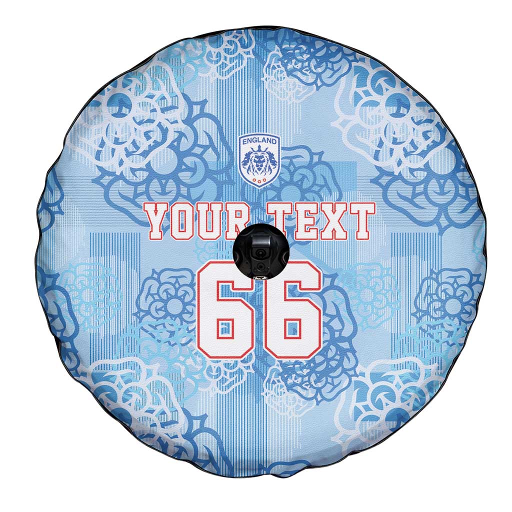 Custom World Football 2026 England Spare Tire Cover Three Lions and Tudor Rose Pattern