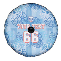 Custom World Football 2026 England Spare Tire Cover Three Lions and Tudor Rose Pattern