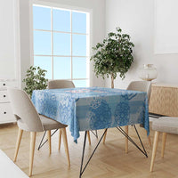 Custom World Football 2026 England Tablecloth Three Lions and Tudor Rose Pattern