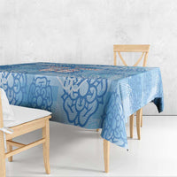 Custom World Football 2026 England Tablecloth Three Lions and Tudor Rose Pattern