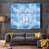Custom World Football 2026 England Tapestry Three Lions and Tudor Rose Pattern