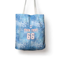 Custom World Football 2026 England Tote Bag Three Lions and Tudor Rose Pattern